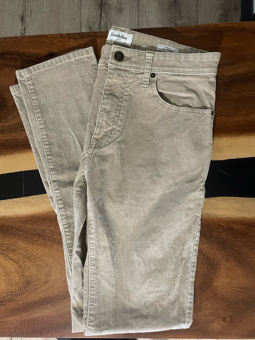 Goodfellow & Co Men's corduroy in Light Beige
